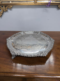 Victorian Silver Plated Serving Tray | Antique & Vintage | Moonee Ponds Antiques | Australia Wide Delivery