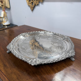 Victorian Silver Plated Serving Tray