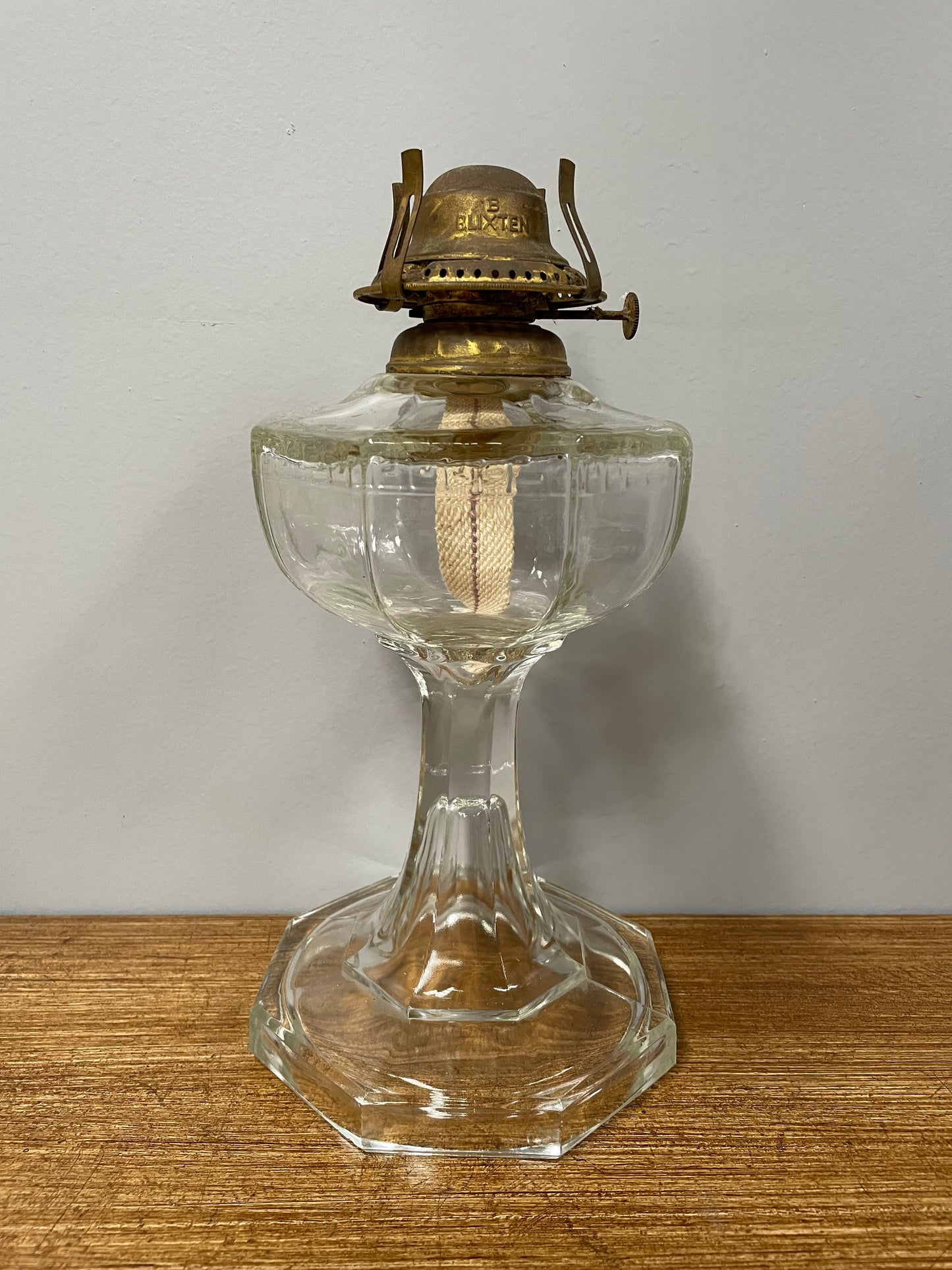 Edwardian Glass Kero Lamp