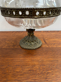 Decorative Glass & Metal Covered Comport | Antique & Vintage | Moonee Ponds Antiques | Australia Wide Delivery