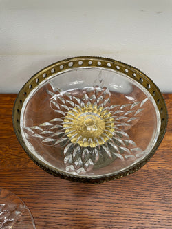 Decorative Glass & Metal Covered Comport | Antique & Vintage | Moonee Ponds Antiques | Australia Wide Delivery