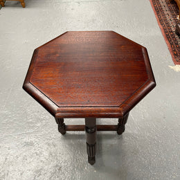 Nicely carved hardwood occasional table. Sourced locally and in good original condition. Please see photos as they form part of the description and condition.