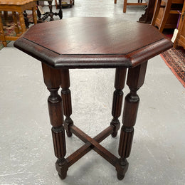 Nicely carved hardwood occasional table. Sourced locally and in good original condition. Please see photos as they form part of the description and condition.