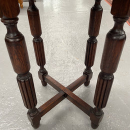 Nicely carved hardwood occasional table. Sourced locally and in good original condition. Please see photos as they form part of the description and condition.