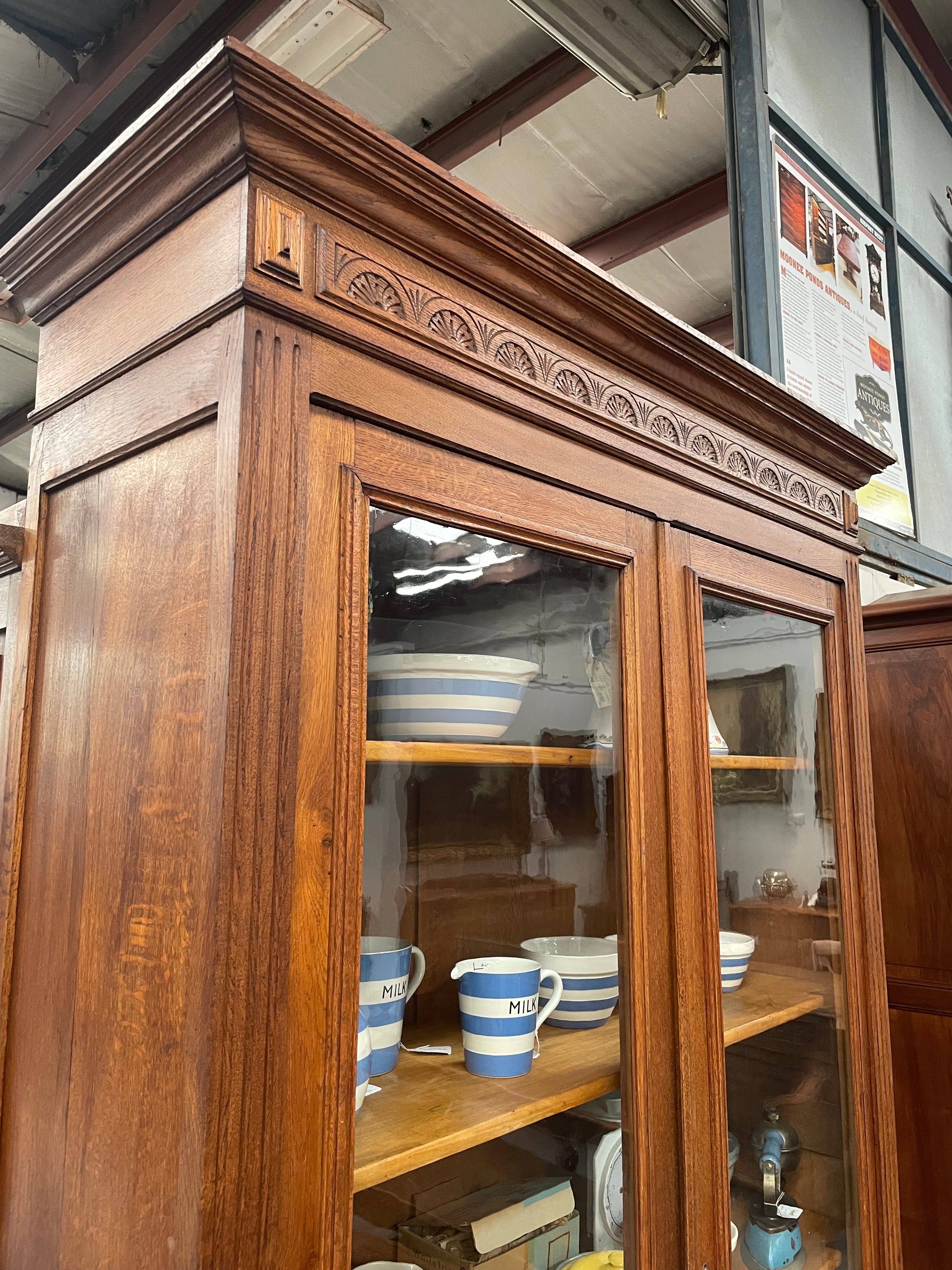 French Oak Henry II Two Door Bookcase | Antique & Vintage | Moonee Ponds Antiques | Australia Wide Delivery