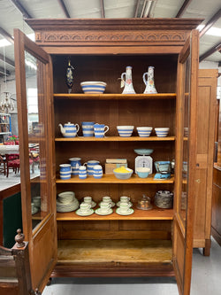 French Oak Henry II Two Door Bookcase | Antique & Vintage | Moonee Ponds Antiques | Australia Wide Delivery