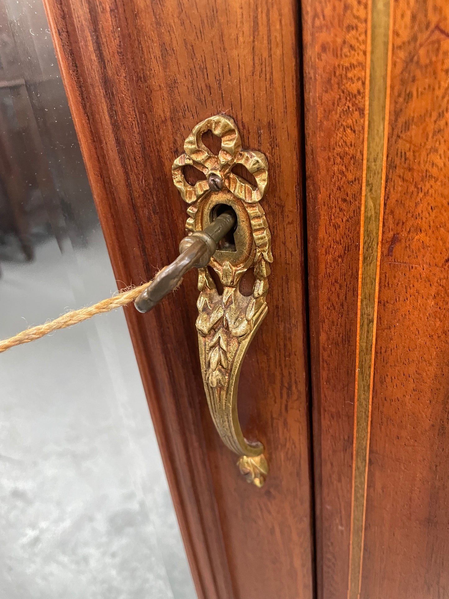 Walnut Louis XVI th Style two Door Armoire