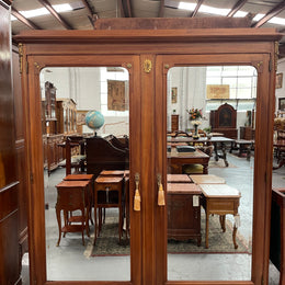 Walnut Louis XVI th Style two Door Armoire