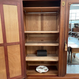 Walnut Louis XVI th Style two Door Armoire