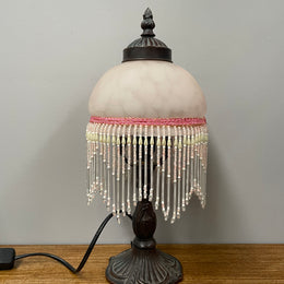 Vintage Lamp With Glass Shade