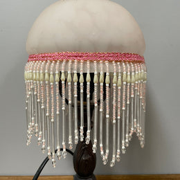 Vintage Lamp With Glass Shade