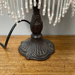 Vintage Lamp With Glass Shade