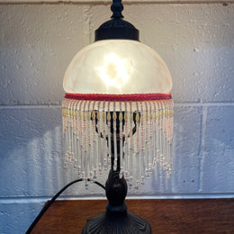 Vintage Lamp With Glass Shade