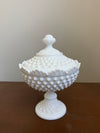 Fenton Milk Glass Vintage Candy Bowl & Lid