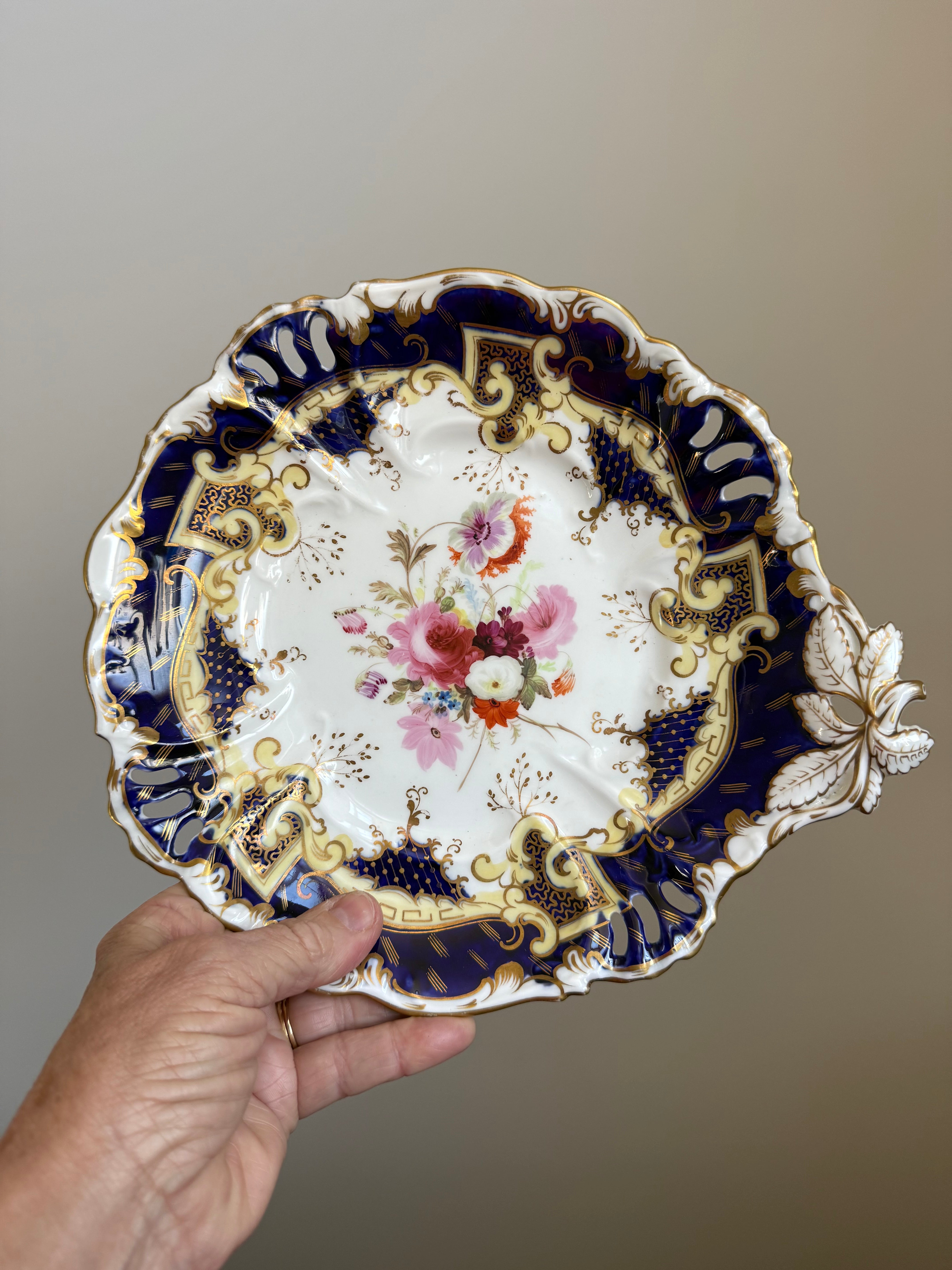 Antique Coalport Style Comport