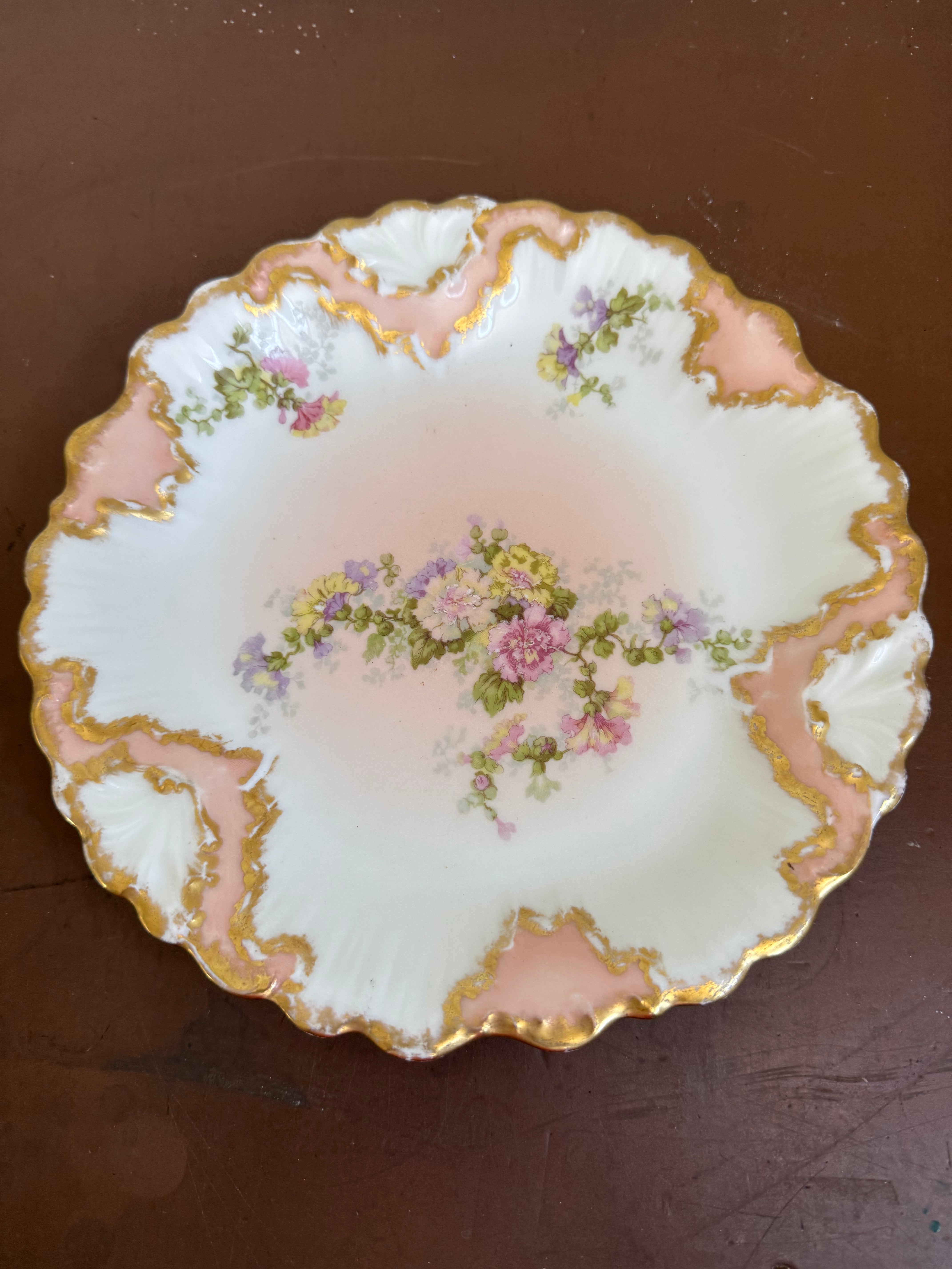 Antique Limoges Hand Painted Plate C1900