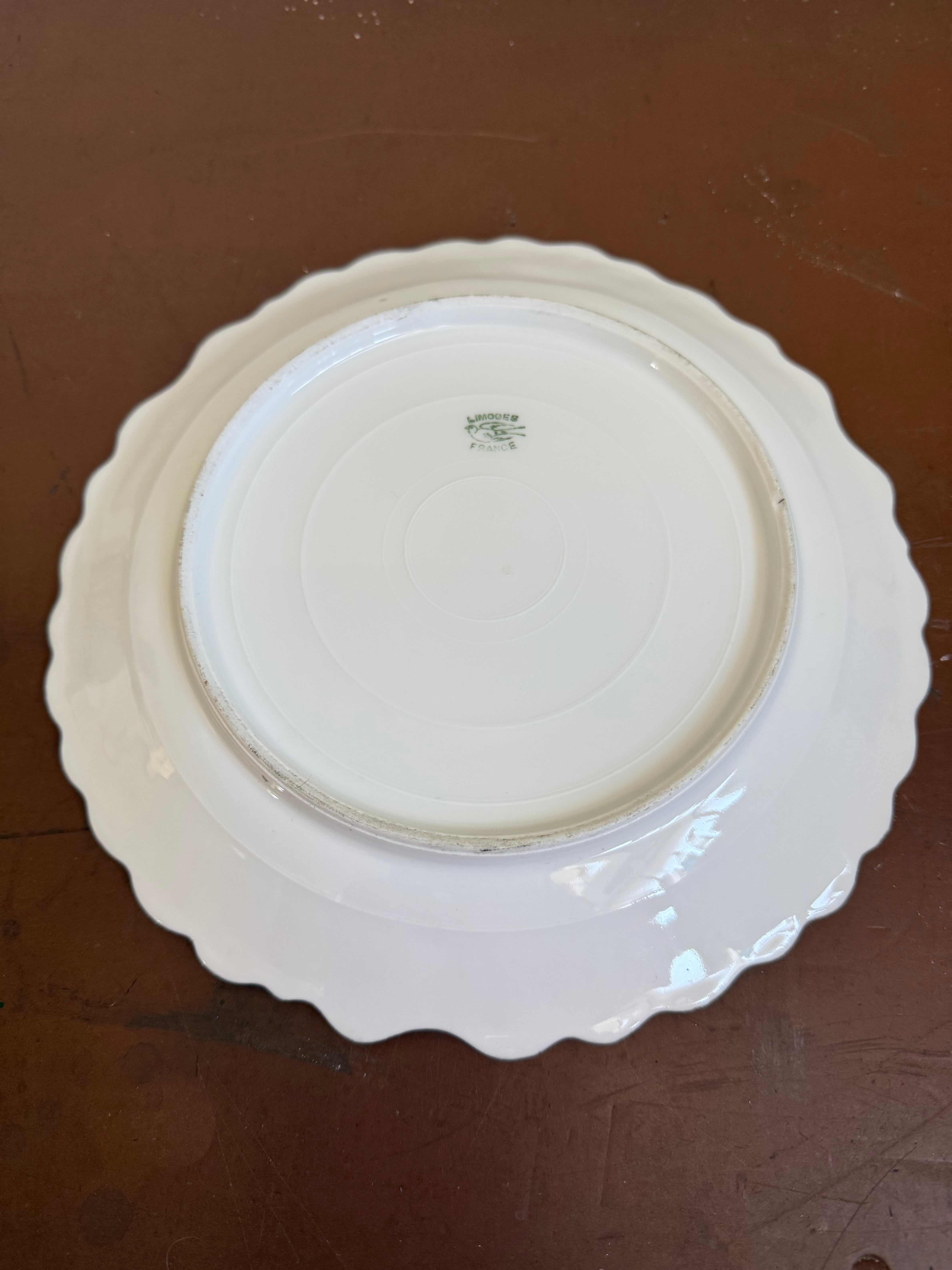 Antique Limoges Hand Painted Plate C1900