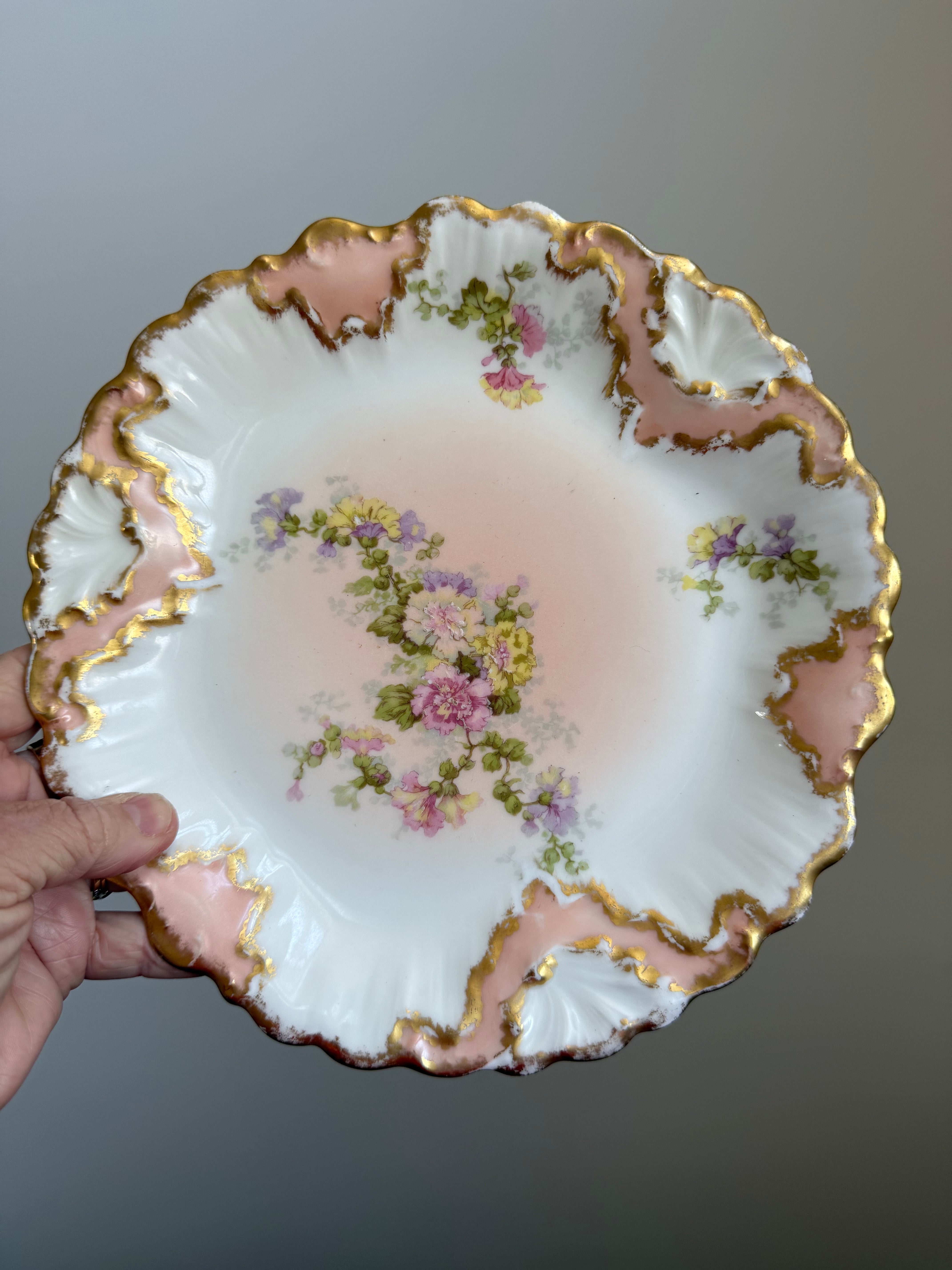 Antique Limoges Hand Painted Plate C1900