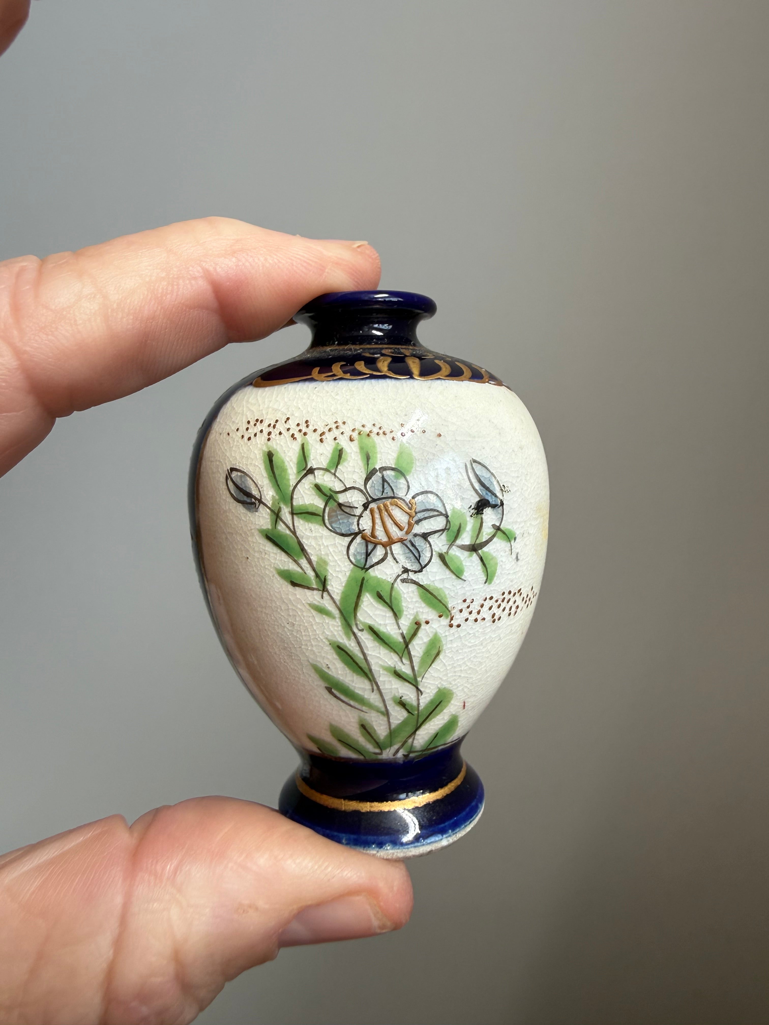 Vintage Miniature Satsoma Vase C1950's