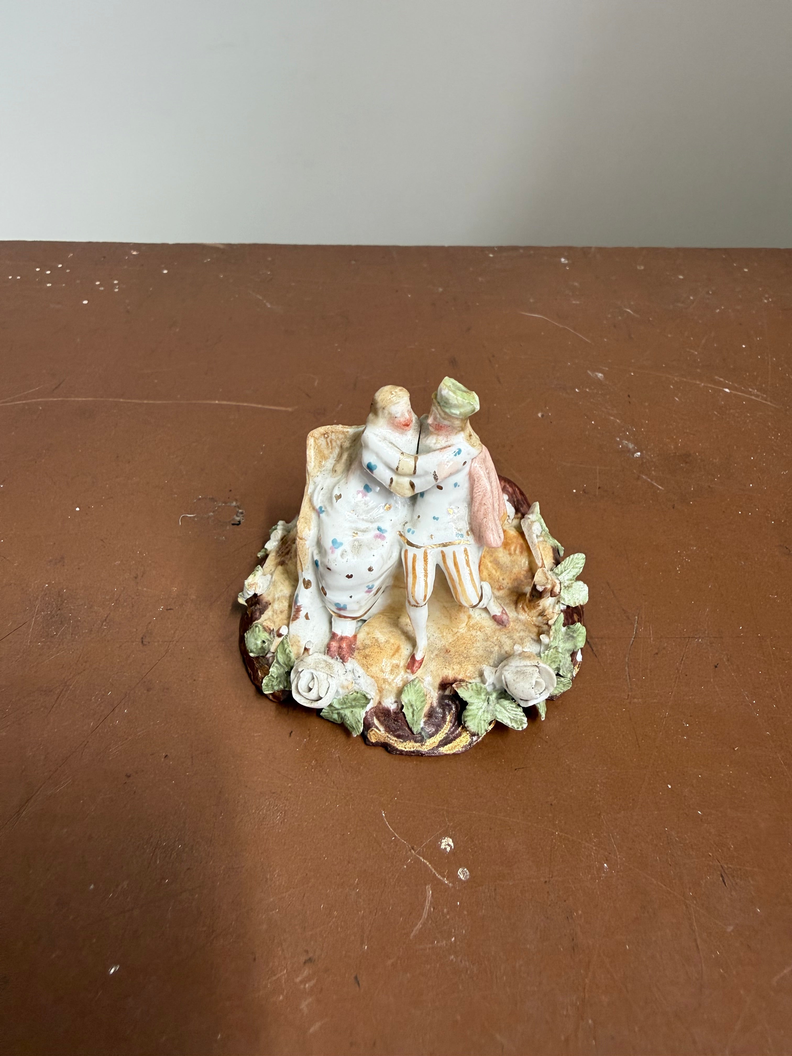 Miniature Figure/Statue Depicting Courting Couple C1890's