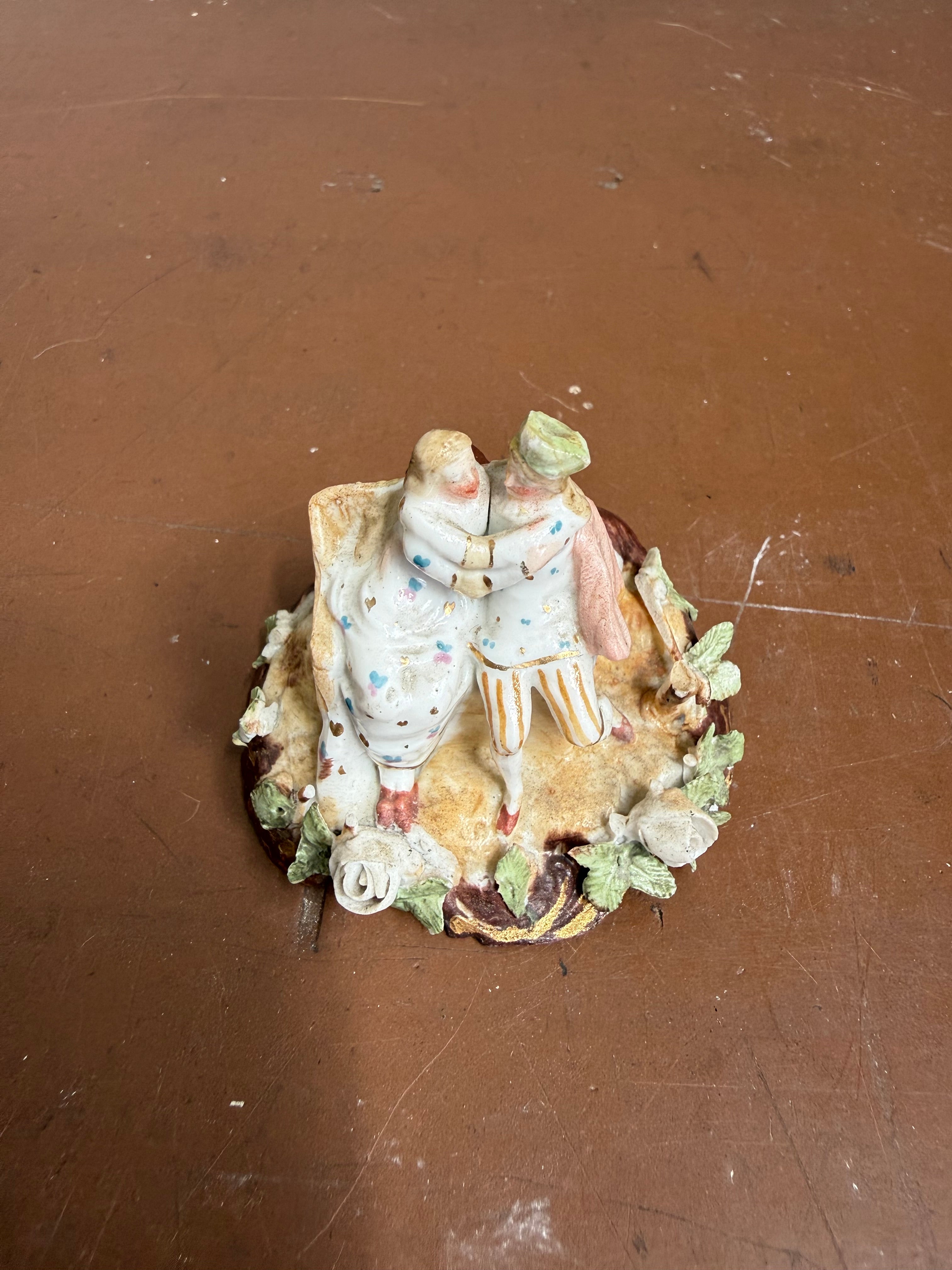 Miniature Figure/Statue Depicting Courting Couple C1890's