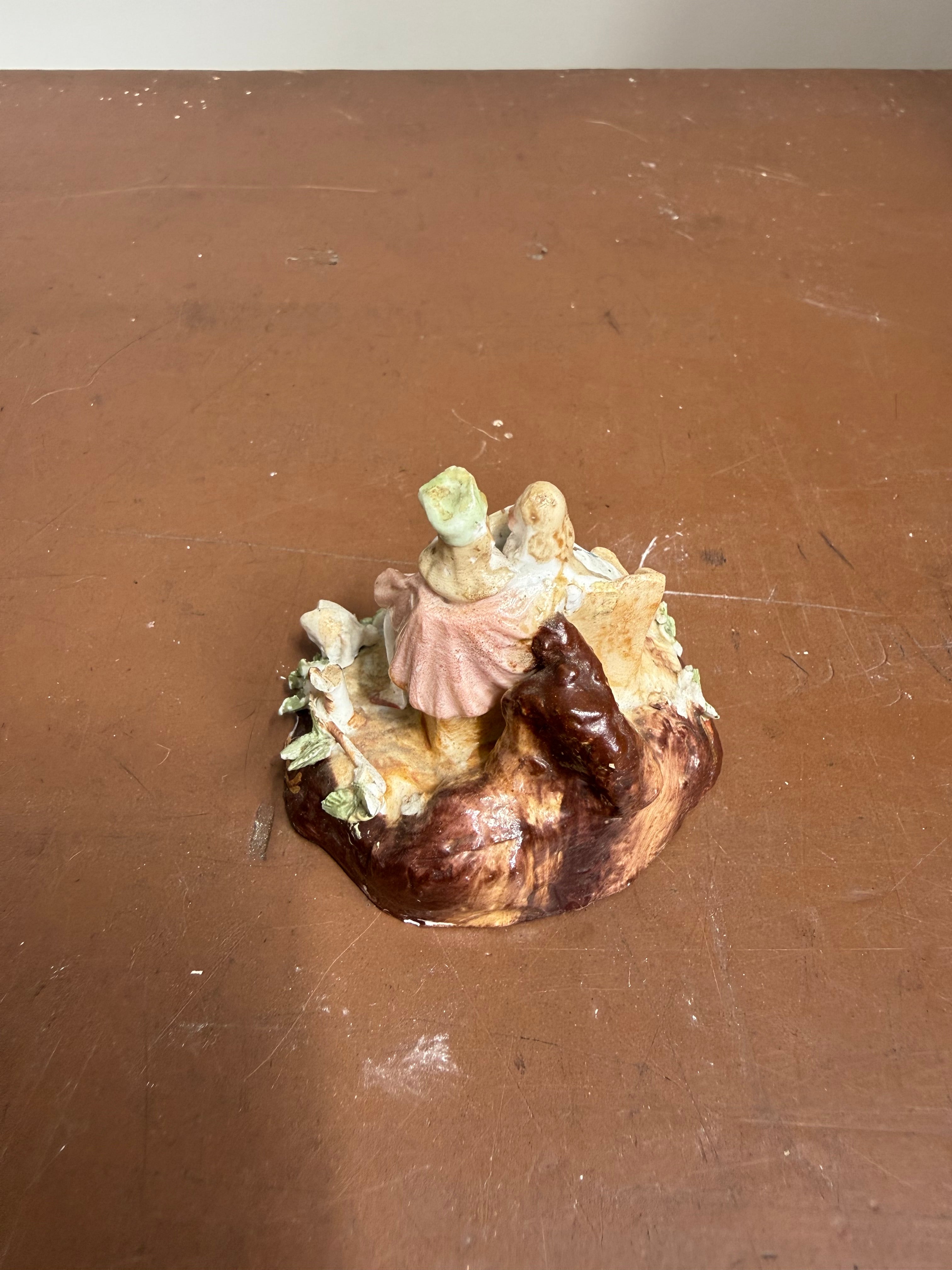 Miniature Figure/Statue Depicting Courting Couple C1890's