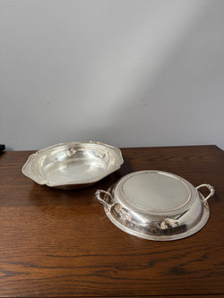 Vintage William Farmer & Co Detailed Entree Covered Bowl