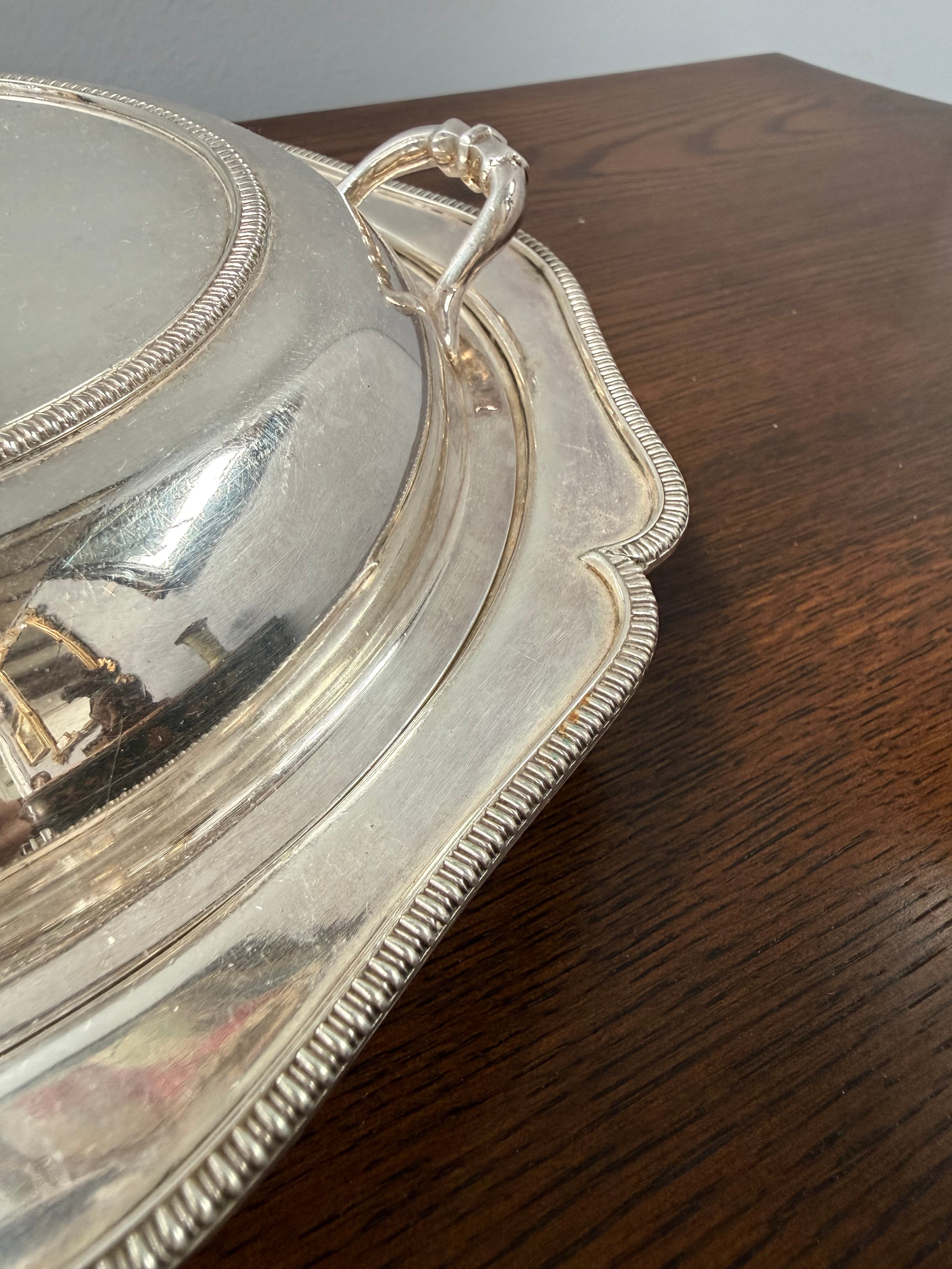 Vintage William Farmer & Co Detailed Entree Covered Bowl