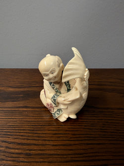 Fine Japanese Meiji Period Carved Ivory Statue