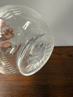 Antique Victorian Etched Glass Decanter