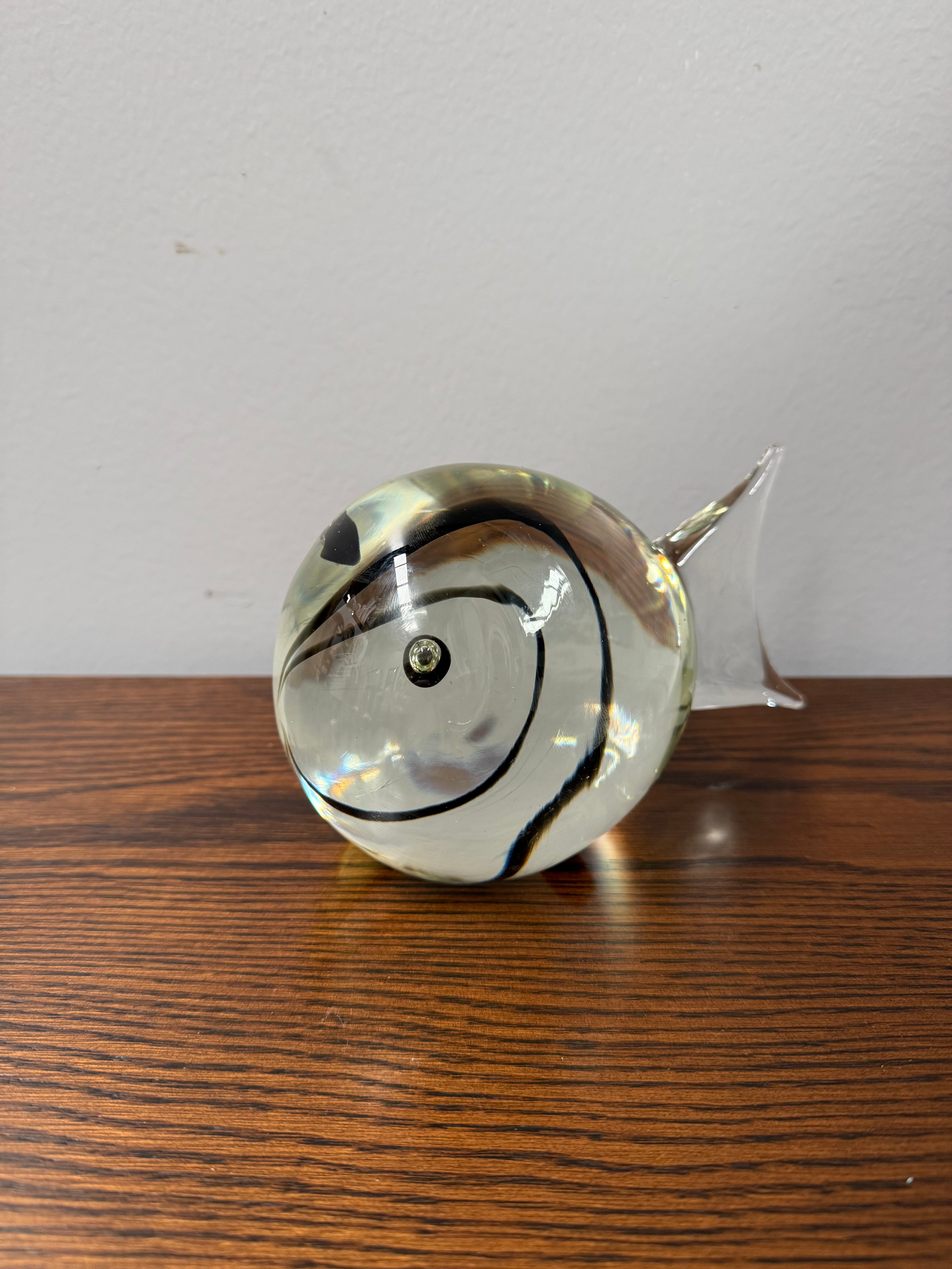 Vintage Signed Ceranese Murano Art Glass Fish