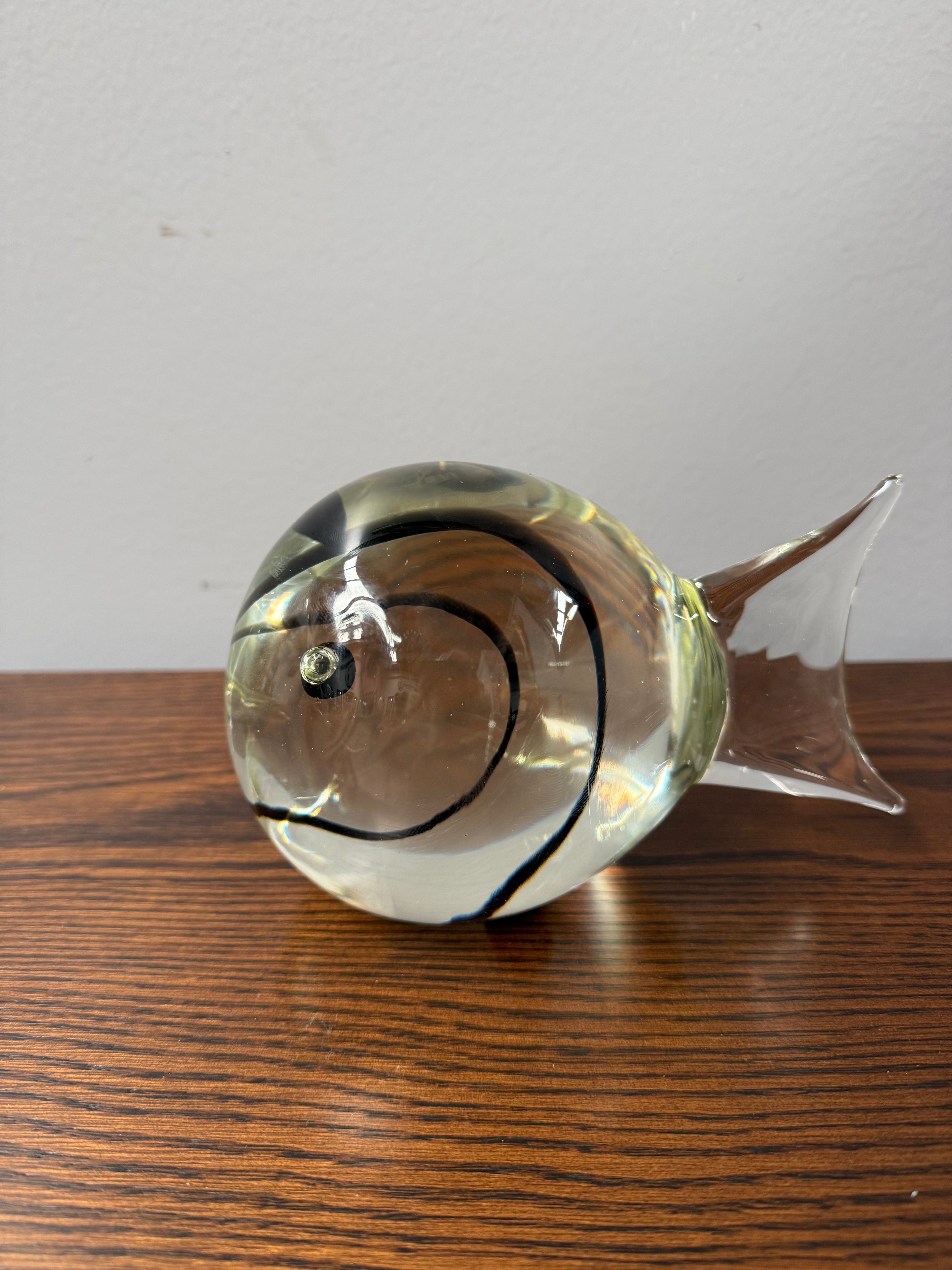 Vintage Signed Cenedese Murano Art Glass Fish