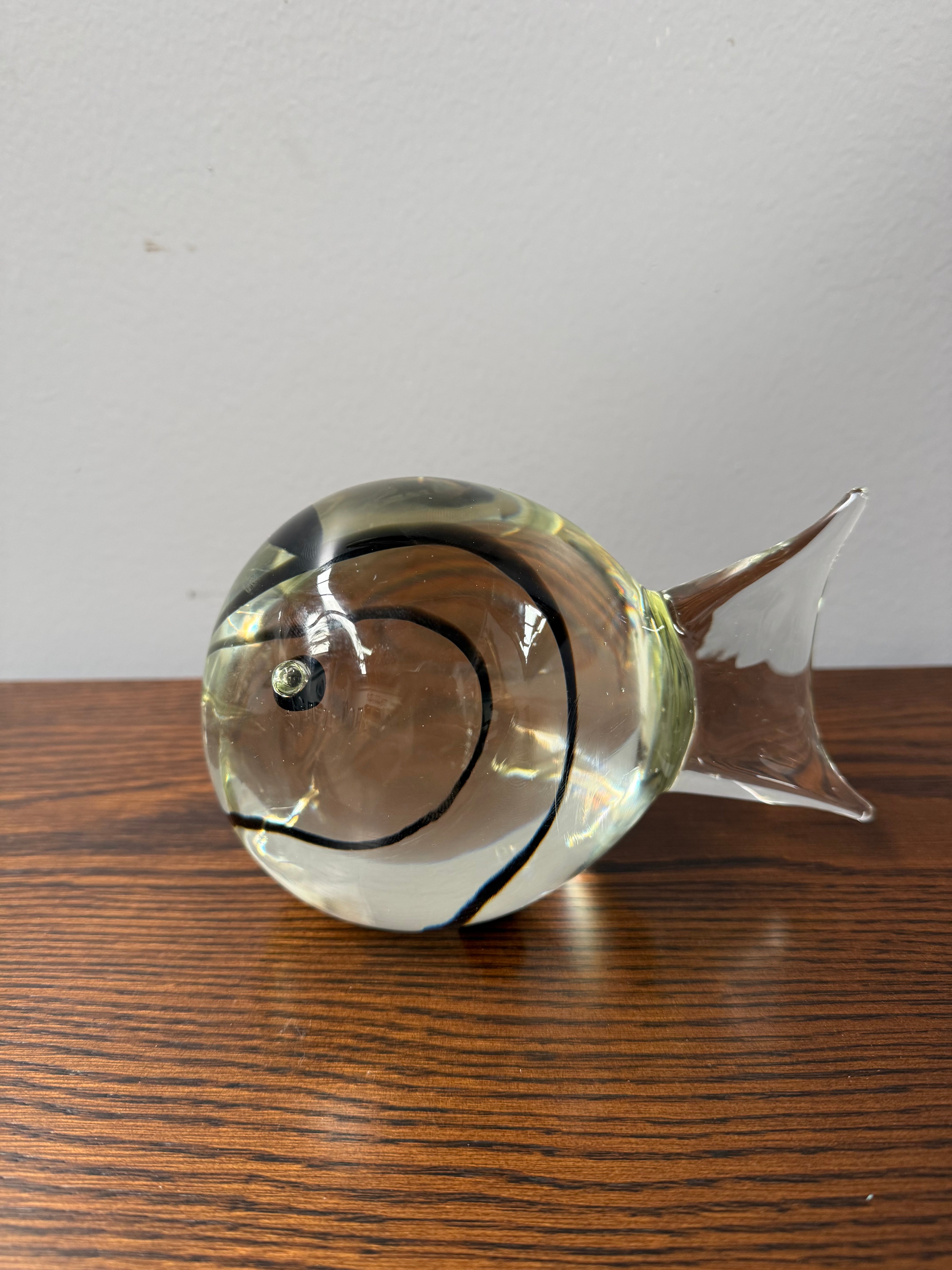 Vintage Signed Cenedese Murano Art Glass Fish