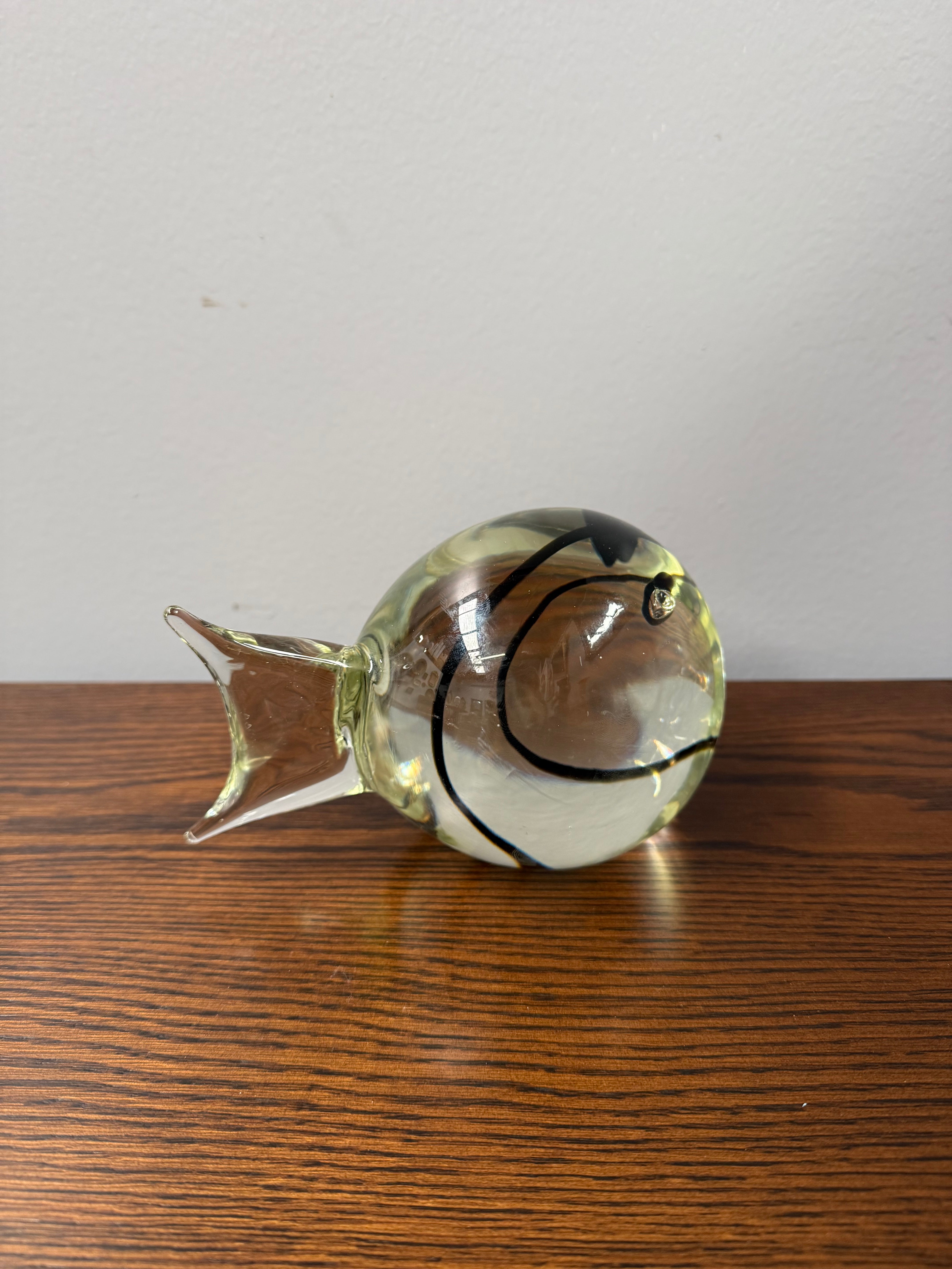Vintage Signed Cenedese Murano Art Glass Fish