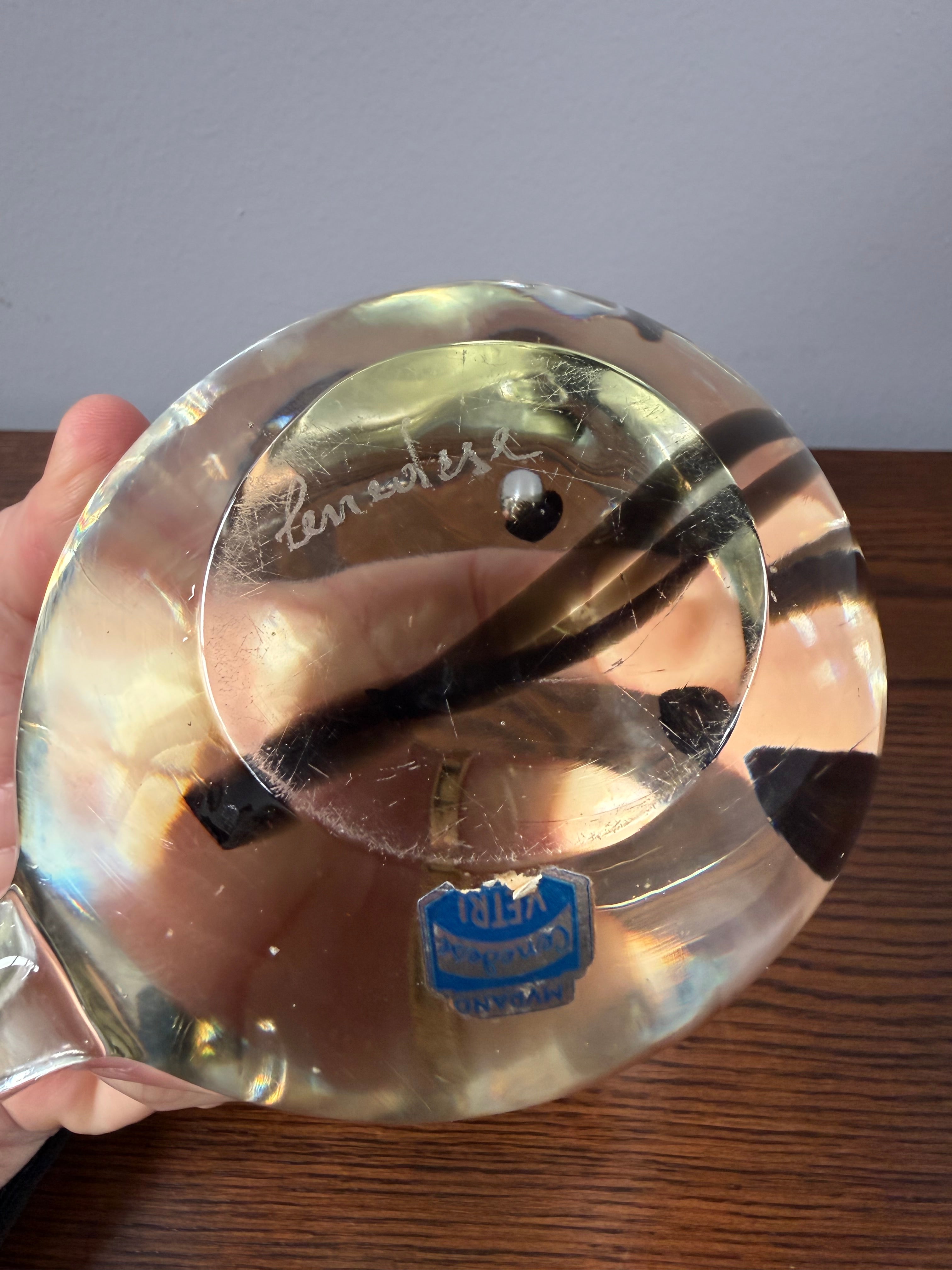 Vintage Signed Cenedese Murano Art Glass Fish