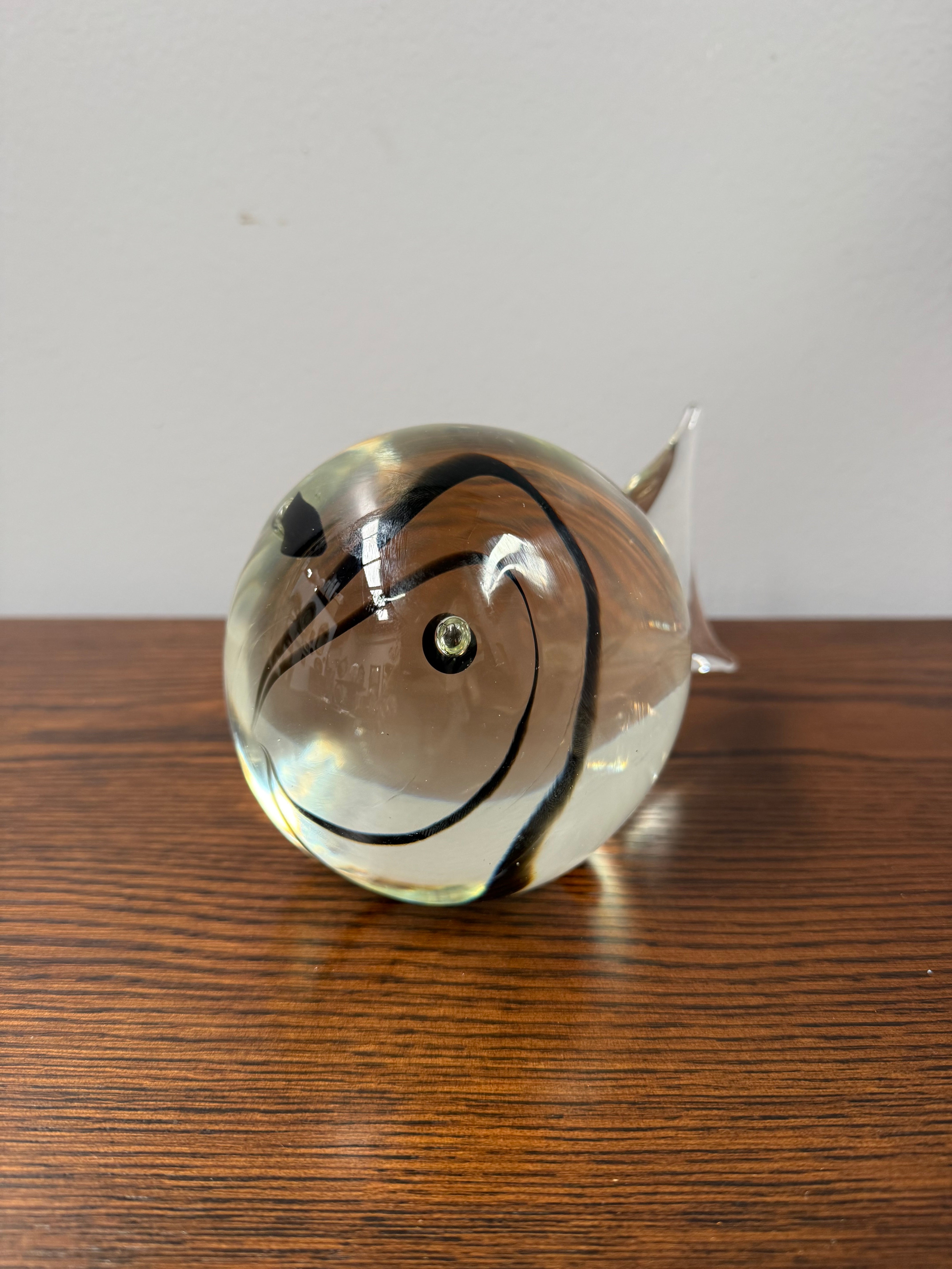 Vintage Signed Cenedese Murano Art Glass Fish