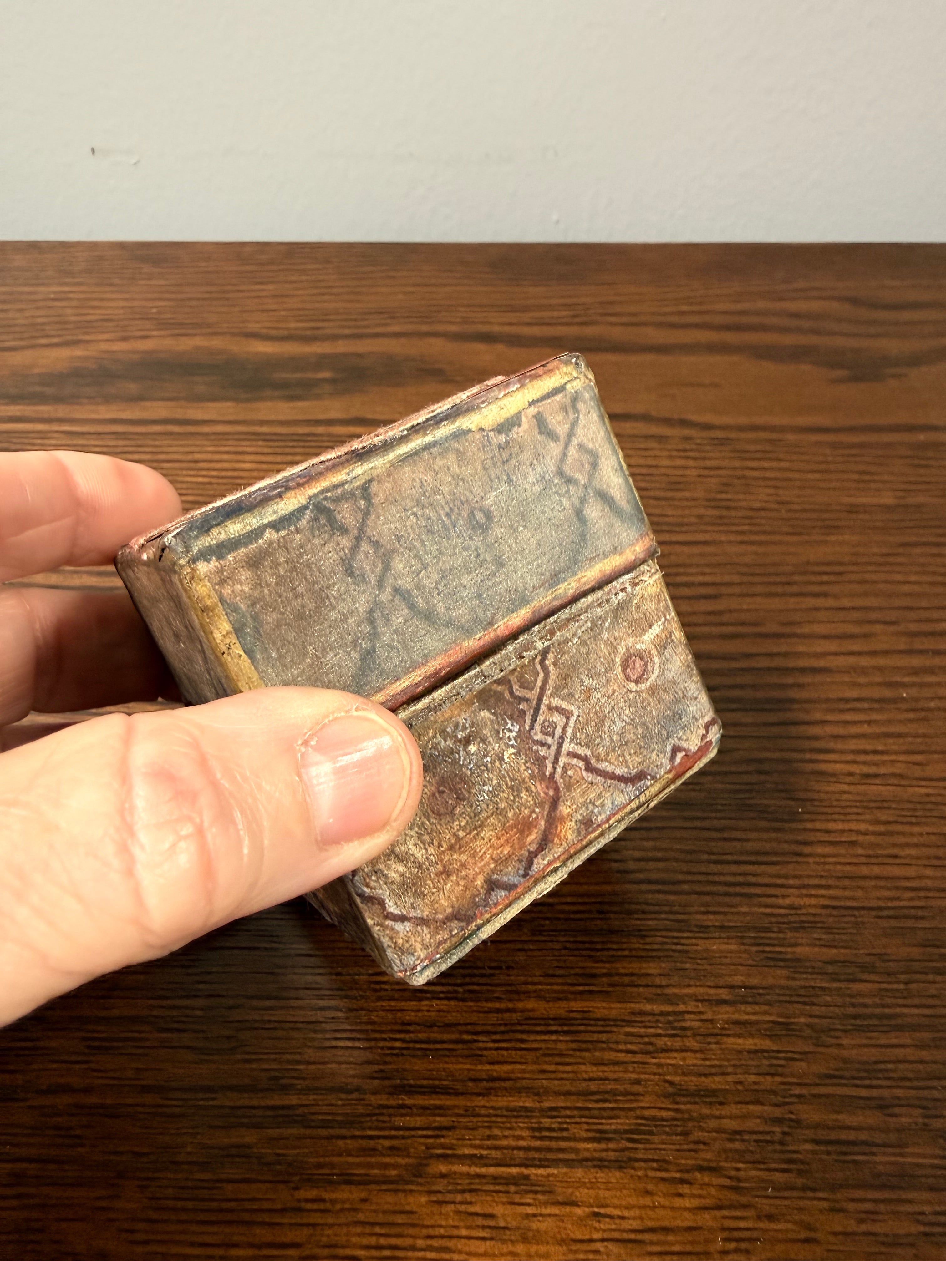 Rare Antique Pocket Globe in Box, Circa 1850s