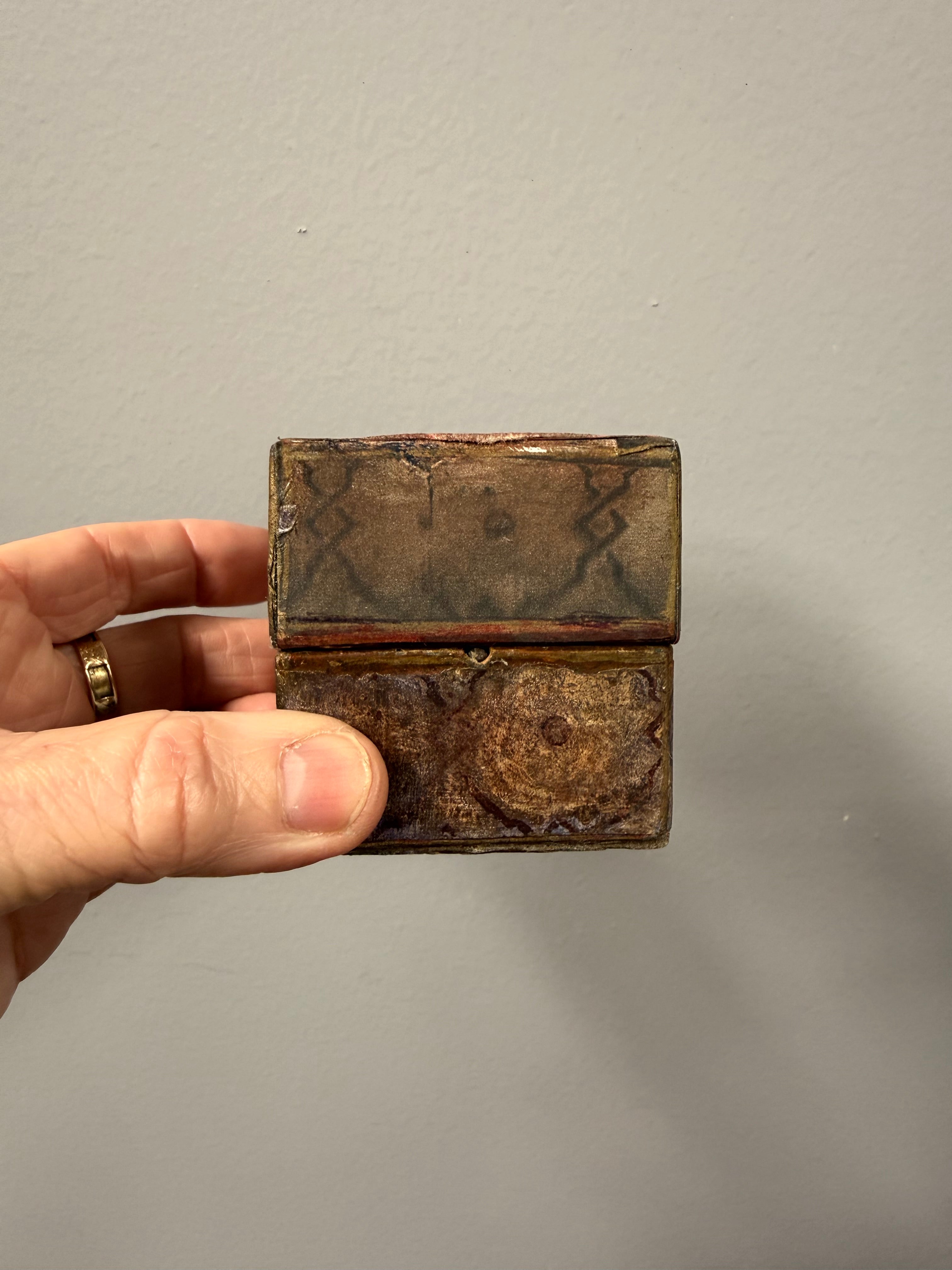 Rare Antique Pocket Globe in Box, Circa 1850s