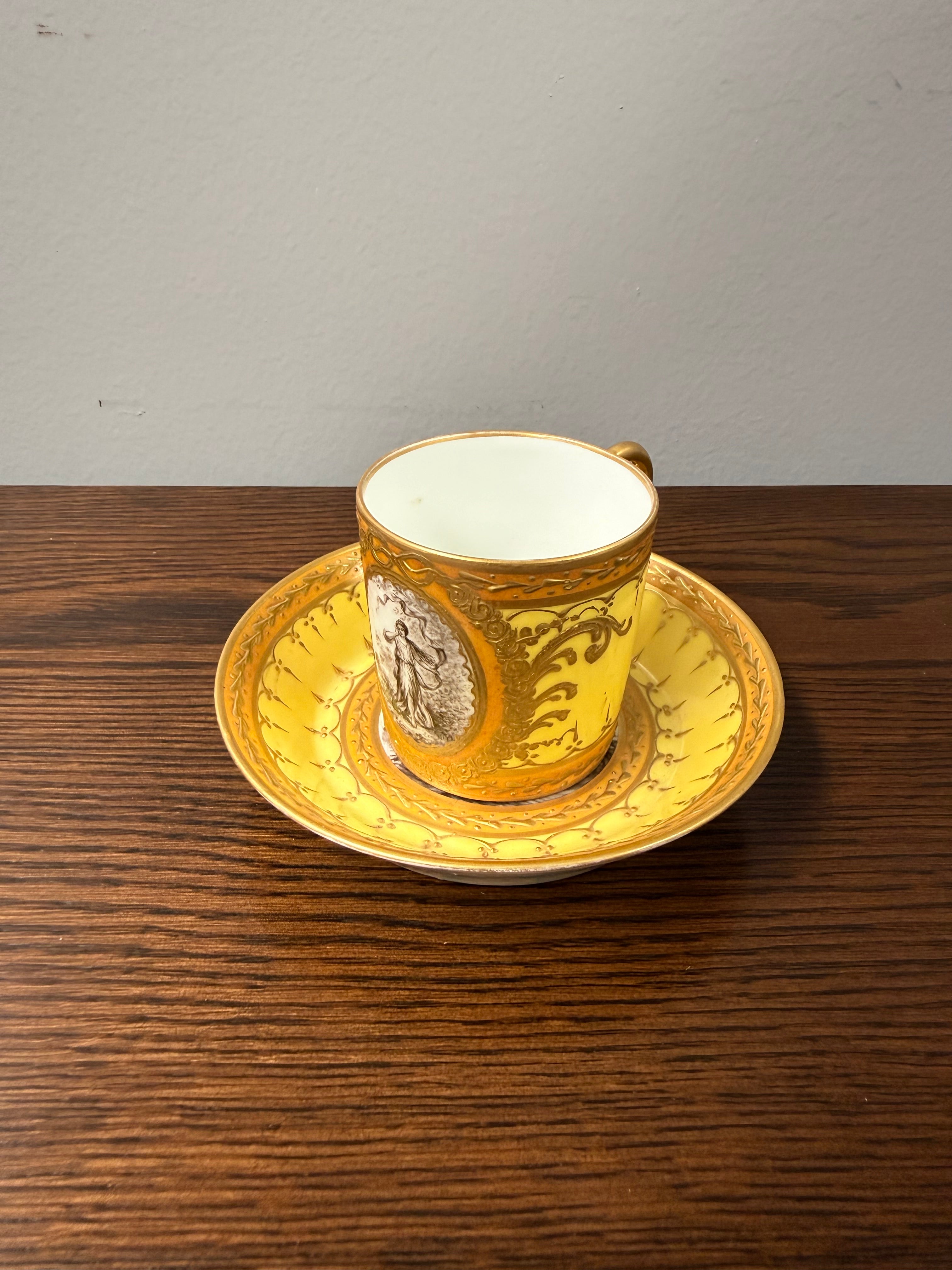 Luxury Regency-Empire Period Cup & Saucer