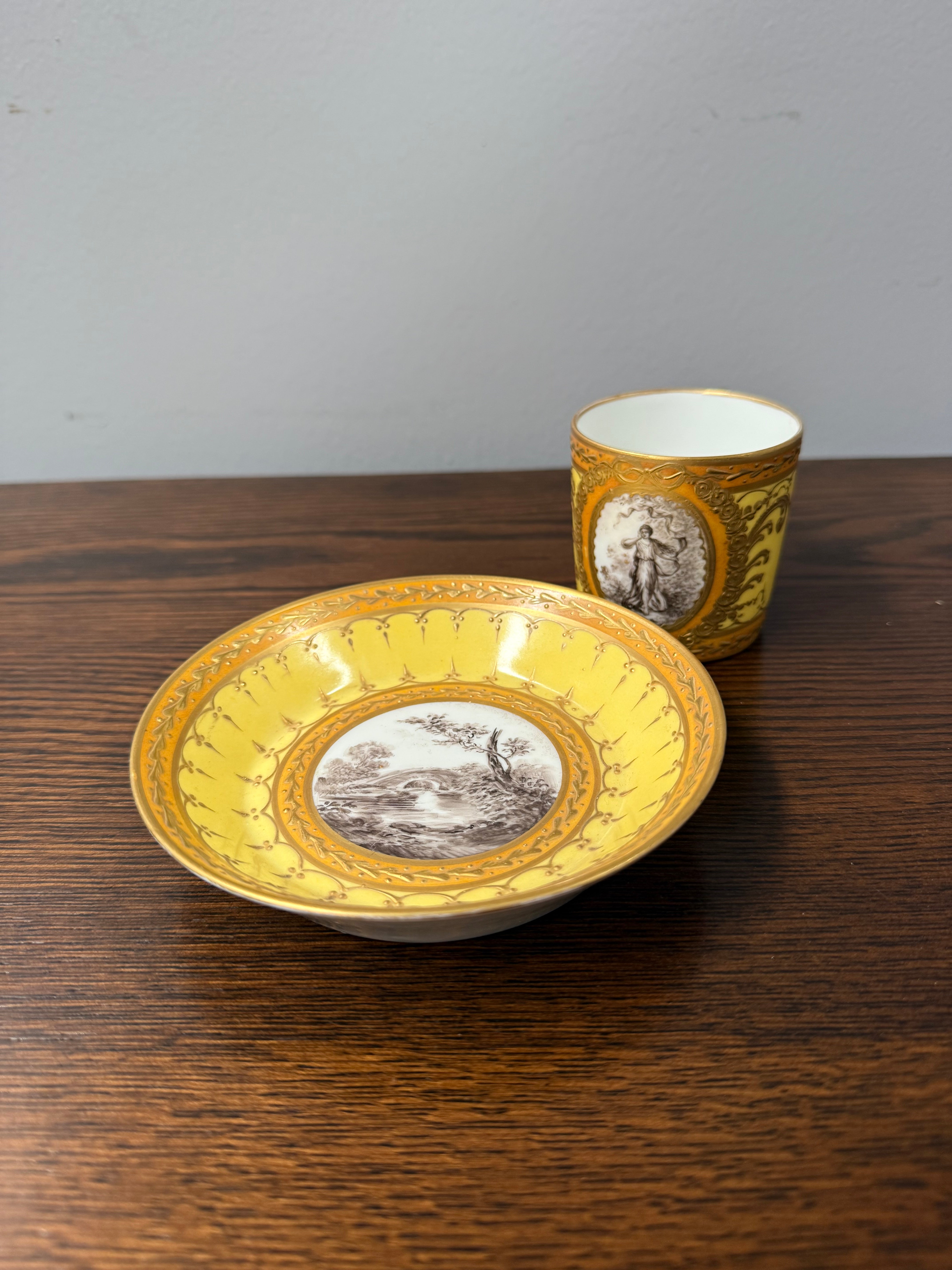 Luxury Regency-Empire Period Cup & Saucer