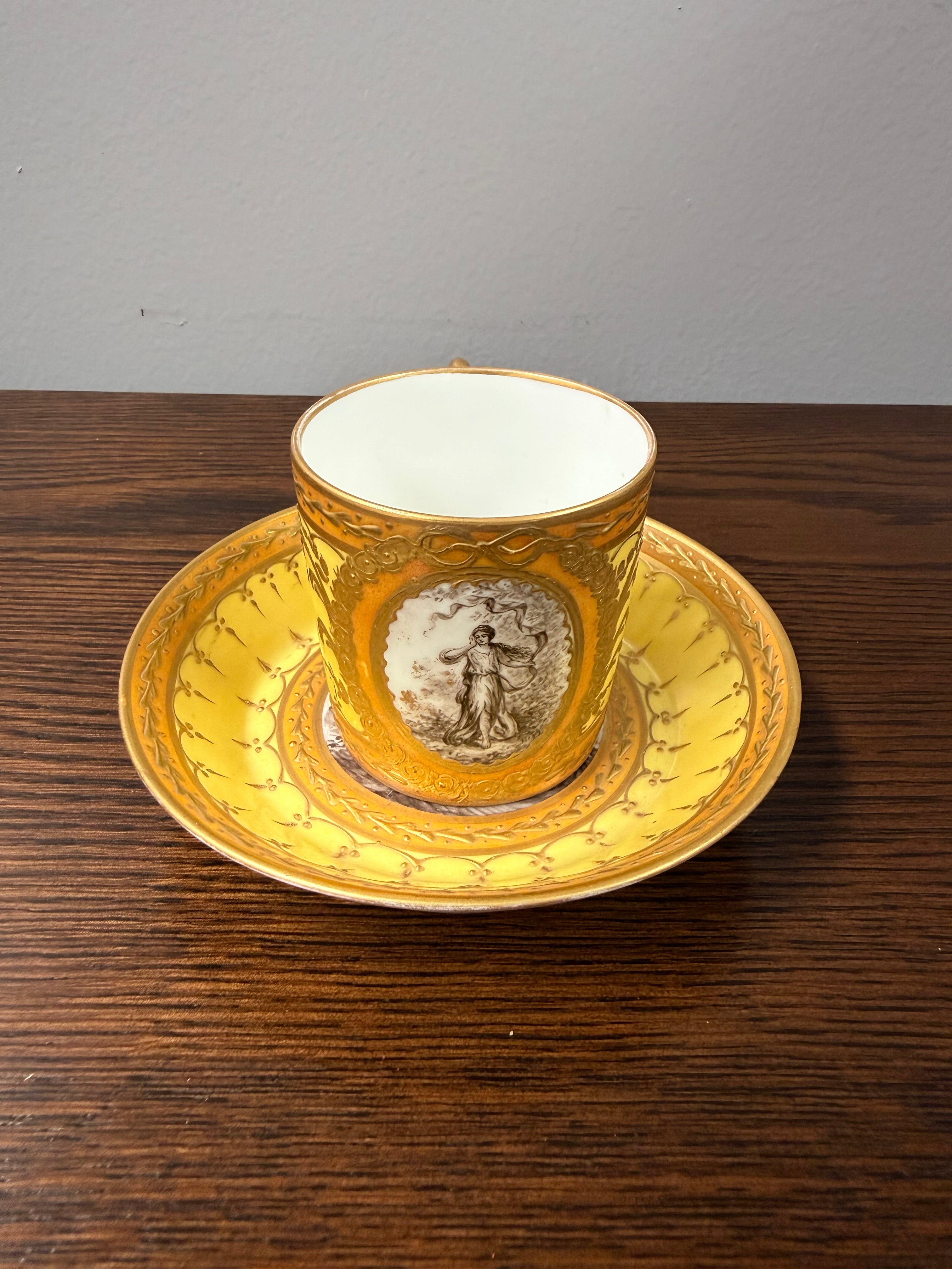 Luxury Regency-Empire Period Cup & Saucer