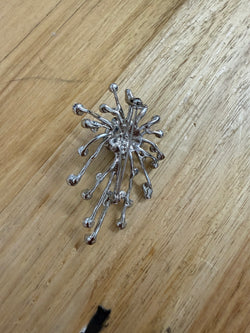 Stunning Vintage Rhinestone & Pearl Spray Brooch