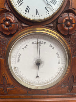 Late Victorian Gothic clock and Barometer | Antique & Vintage | Moonee Ponds Antiques | Australia Wide Delivery