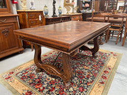 French Oak Spanish Style Extension Dining Table | Antique & Vintage | Moonee Ponds Antiques | Australia Wide Delivery