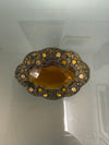 Vintage Amber Stone Brooch | Antique & Vintage | Moonee Ponds Antiques | Australia Wide Delivery