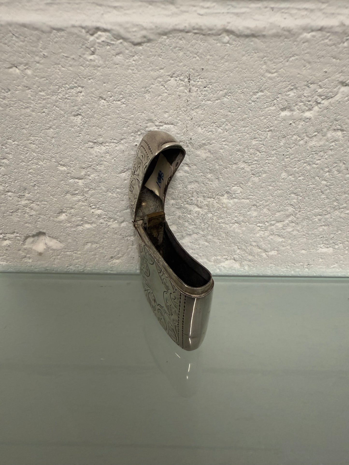 Victorian Sterling Silver Vesta Case With Match Striker