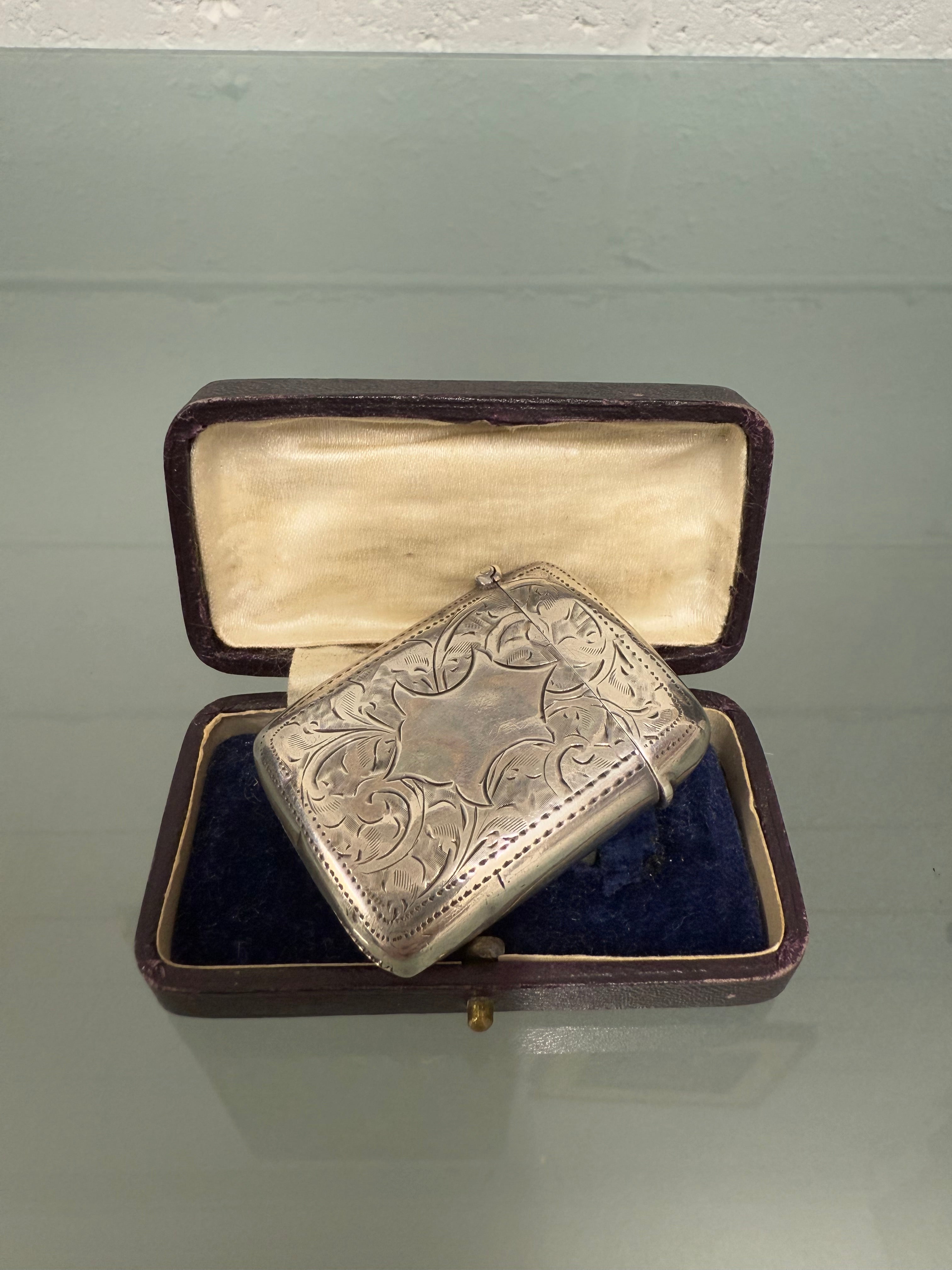 Victorian Sterling Silver Vesta Case With Match Striker | Antique & Vintage | Moonee Ponds Antiques | Australia Wide Delivery