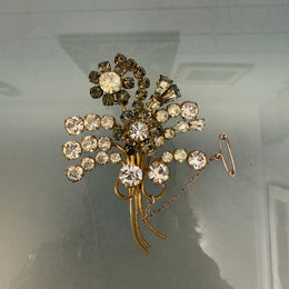 Vintage Sparkling Rhinestone Brooch