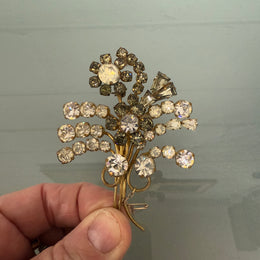 Vintage Sparkling Rhinestone Brooch