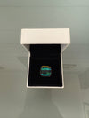 Vintage Silver (925) Dichroic Glass Ring | Antique & Vintage | Moonee Ponds Antiques | Australia Wide Delivery